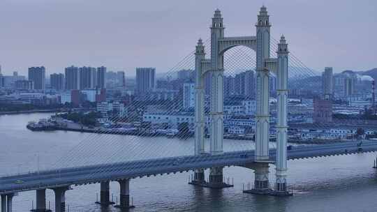 中国广东省江门市开平市金山大桥视频素材模板下载