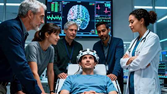 医生与病人交流医疗场景