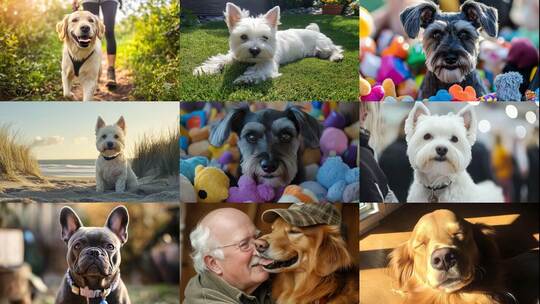 萌犬小狗治愈瞬间宠物陪伴生活点滴快乐时光高清在线视频素材下载
