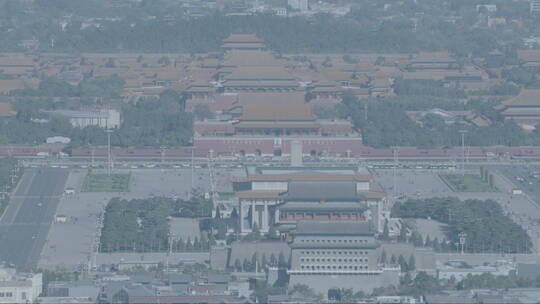 北京前门至故宫中轴线航拍