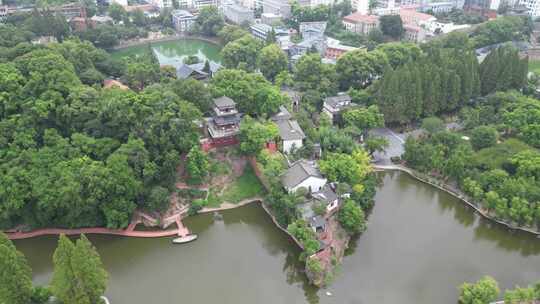 湖北黄冈东坡赤壁景区航拍