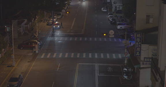 台湾台中市区的夜晚