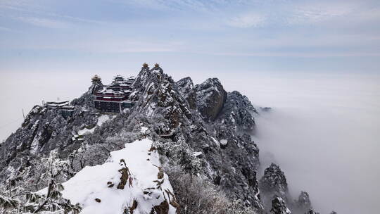 8K21m老君山道观群大云海延时