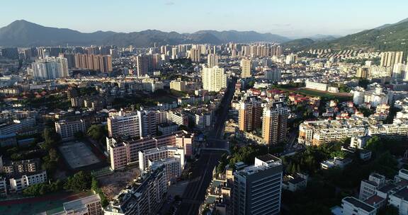 城市航拍 福建 莆田 城区 城市