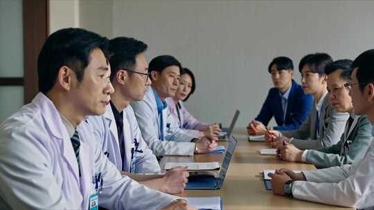 医院医生团队开会护士患者病人ai素材原创