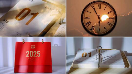 2025元旦日历 时间流逝