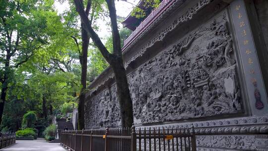 杭州西湖飞来峰灵隐寺千年古刹古建筑视频