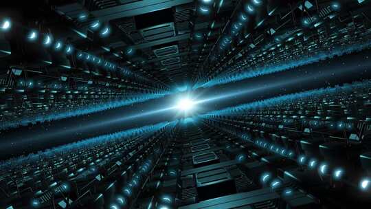 无限循环科技感LED视频背景