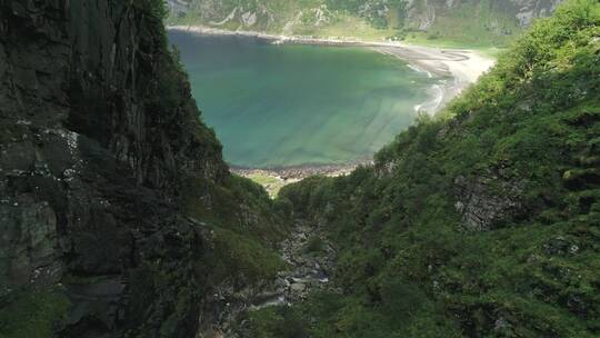 海岸天际线美景航拍 