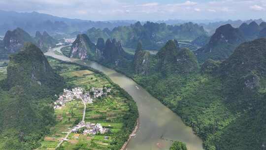 航拍风景 桂林山水 大美中国 壮丽山河