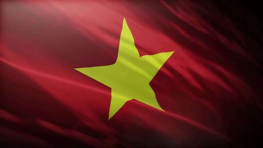 越南国旗挥舞-4K