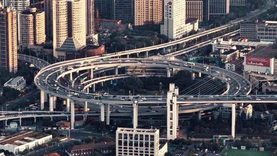 上海南浦大桥航拍视频素材模板下载