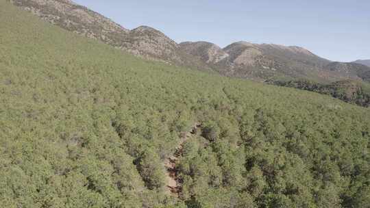 4K航拍云南丽江玉龙雪山大峡谷徒步