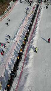 青岛北宅滑雪场航拍风光