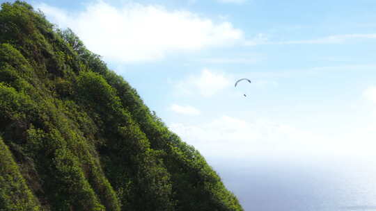 电影自然景观滑翔伞自由概念空中极限运动员视频素材模板下载