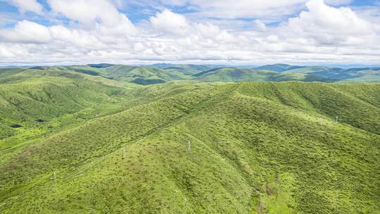 8K高原高山草甸草原风光航拍延时