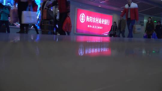 购票大厅 候车 旅客 出差视频素材模板下载