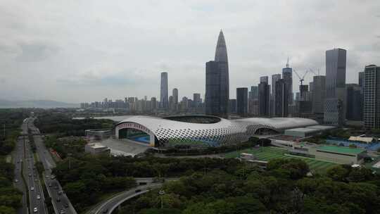 深圳南山滨河大道-城市车流