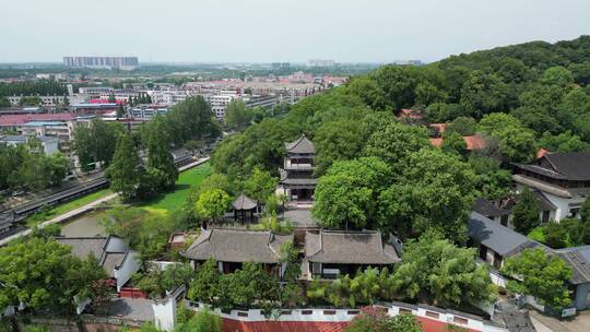 航拍湖北黄冈东坡赤壁4A景区