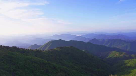 杭州临安大明山牵牛岗群山风景