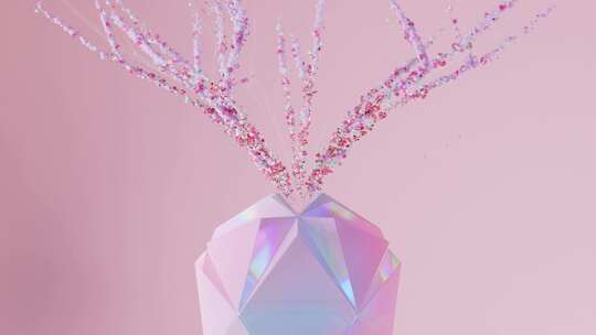 粉色背景下的白色电子产品