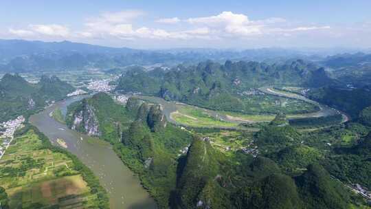 延时航拍风景 桂林山水 大美中国 壮丽山河