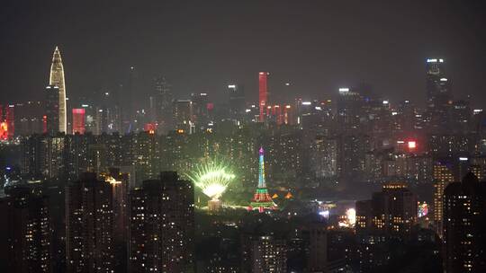 4K深圳世界之窗烟花视频素材模板下载