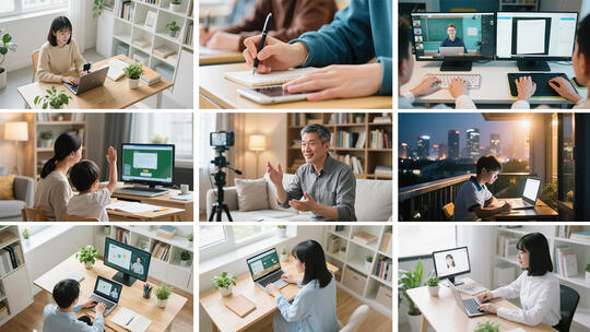 网上直播上课学习在线教育教学授课