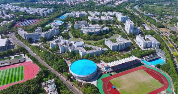 广州中医药大学航拍校园