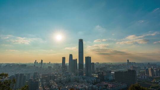 广东省东莞市城市风光延时