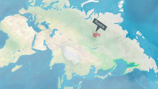 俄罗斯地图-云效应
