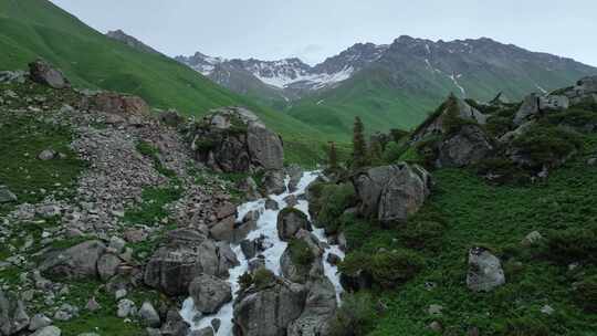 孟克特古道 新疆 雪山草原 旅行自驾