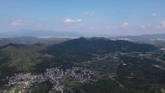 乡村振兴山区村落4K航拍