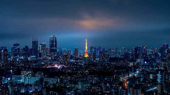 东京塔夜景延时