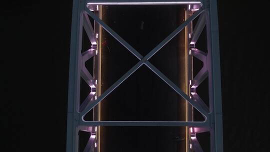 上海发光桥4K航拍视频素材模板下载