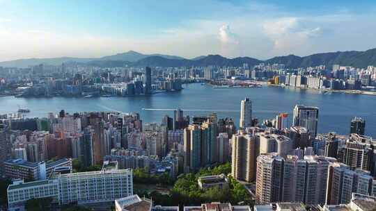 香港城市建筑全景航拍合集