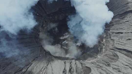 火山，布罗莫，印度尼西亚，蒸汽