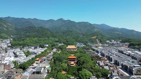 航拍南岳衡山大庙5A景区