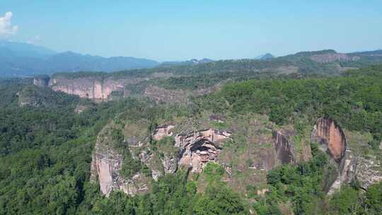 福建泰宁大金湖景区甘露岩寺航拍