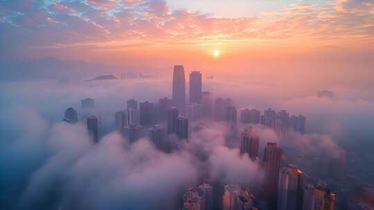 澳门城市风景航拍延时夜景宣传片地标ai素