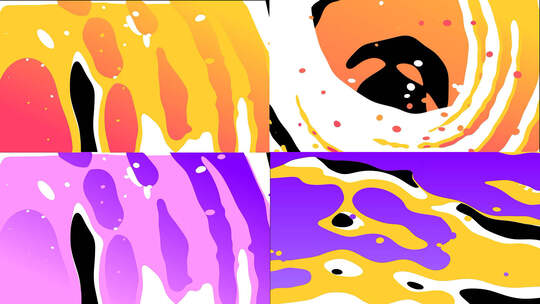 卡通流体转场MOV元素