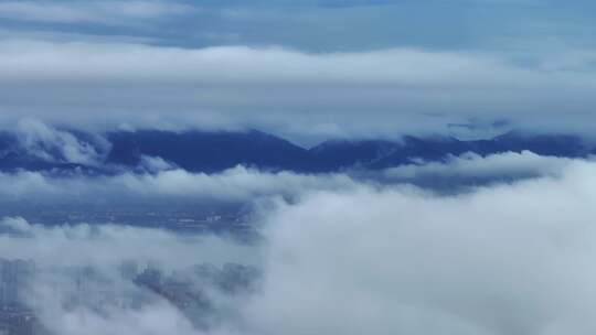 云海山川森林云大山风景云海云雾山水