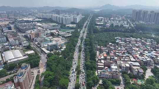 东莞市环城南路航拍