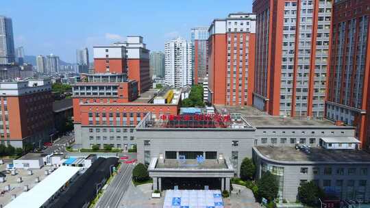 中南大学湘雅医院航拍4k多镜头