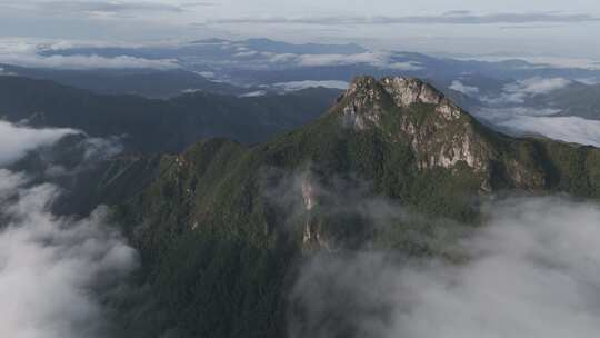 森林湖泊云海山川山脉云雾缭绕 青山绿水