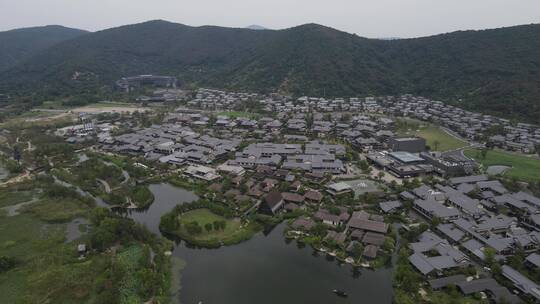 无锡拈花湾风景区4K航拍原素材