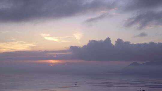 福建霞浦海上日出风景