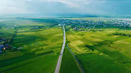 乡村农村公路风景农业振兴