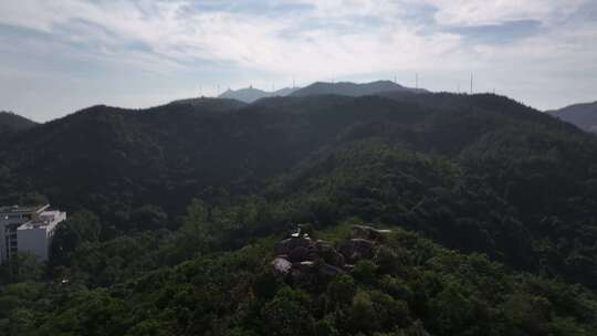 香港宝马山清晨航拍