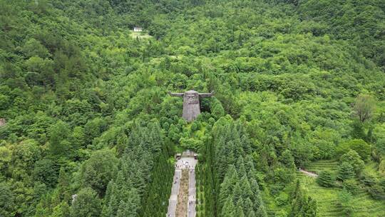 航拍湖北神农架神农坛景区